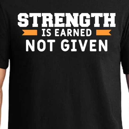 Strength Is Earned Not Given Billiards Pool Player Gift Pajama Set