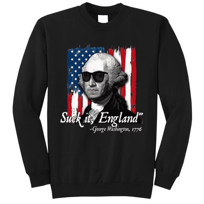 Suck It England Funny George Washington Usa Flag Sweatshirt