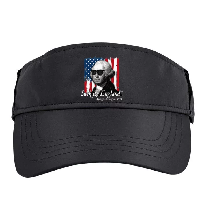 Suck It England Funny George Washington Usa Flag Adult Drive Performance Visor