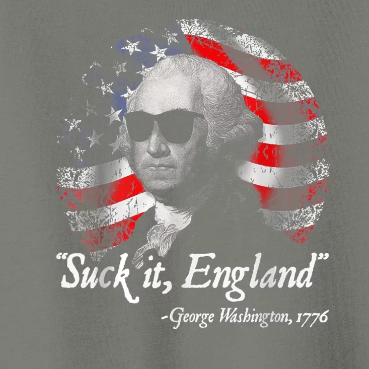 Suck It England Funny 4th Of July George Washington 1776 Toddler T-Shirt