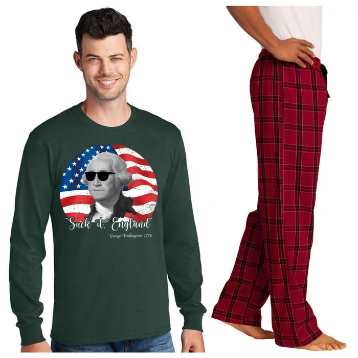 Suck It England George Washing 1776 Funny Long Sleeve Pajama Set