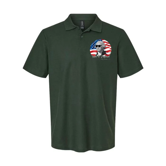 Suck It England George Washing 1776 Funny Softstyle Adult Sport Polo