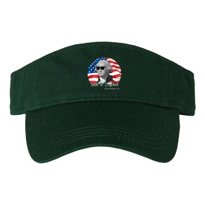 Suck It England George Washing 1776 Funny Valucap Bio-Washed Visor