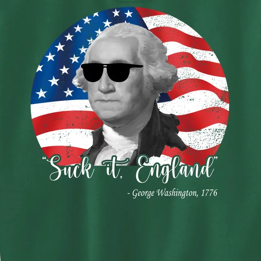 Suck It England George Washing 1776 Funny Kids Sweatshirt