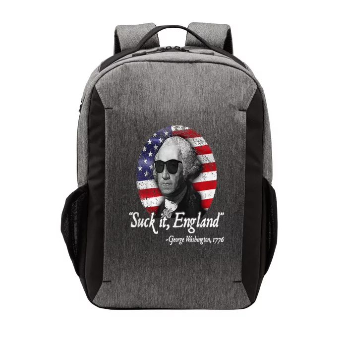 Suck It England Funny 4th Of July George Washington 1776 Vector Backpack