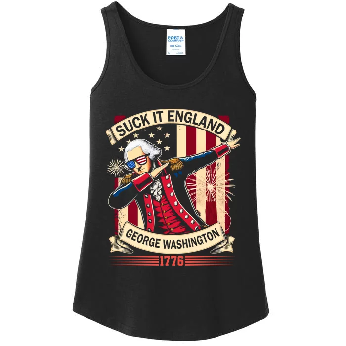 Suck It England Usa Flag 4th Of July Patriotic 2024 Ladies Essential Tank