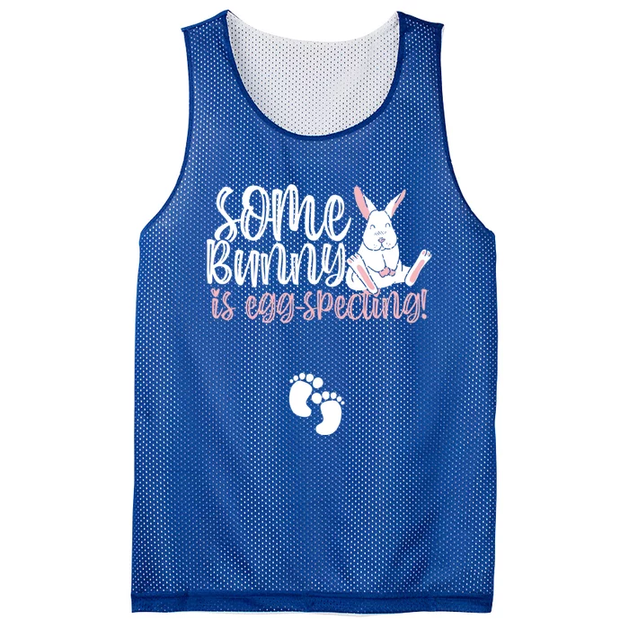 Somebunny Is Eggspecting Easter Pregnancy Reveal Future Mom Gift Mesh Reversible Basketball Jersey Tank