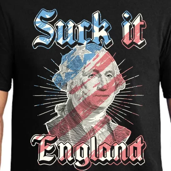 Suck It England Funny Patriotic American 4th Of July Party Gift Pajama Set