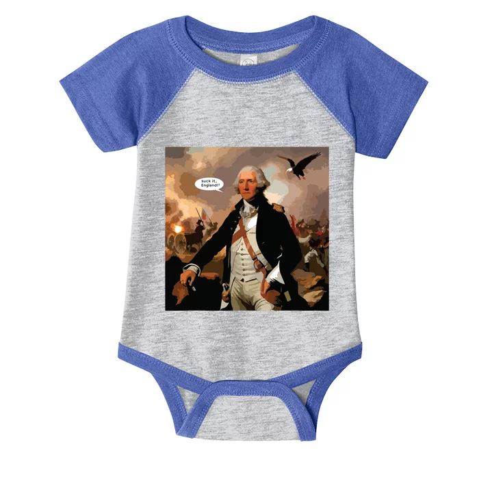 Suck It England Funny 4th Of July Independence Day Infant Baby Jersey Bodysuit