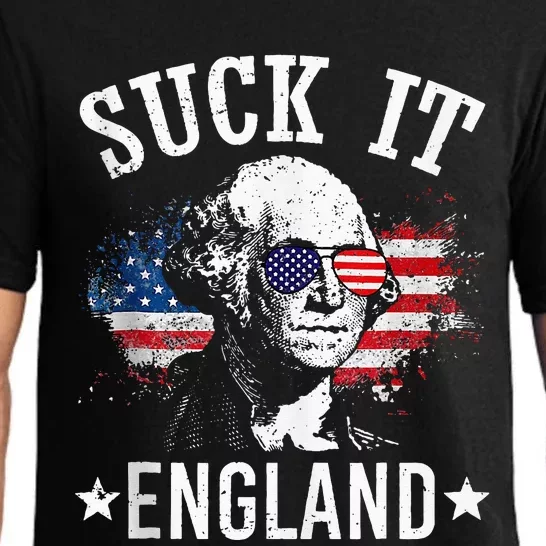 Suck It England Funny 4th Of July George Washington 1776 Pajama Set