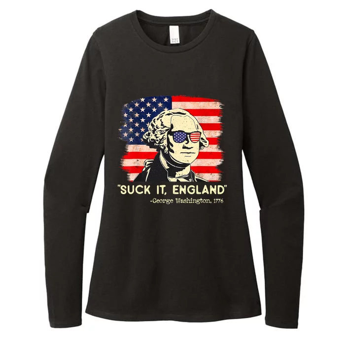 Suck It England Funny 4th Of July George Washington 1776 Womens CVC Long Sleeve Shirt