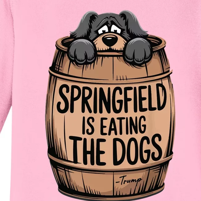 Springfield Is Eating The Dogs Baby Long Sleeve Bodysuit