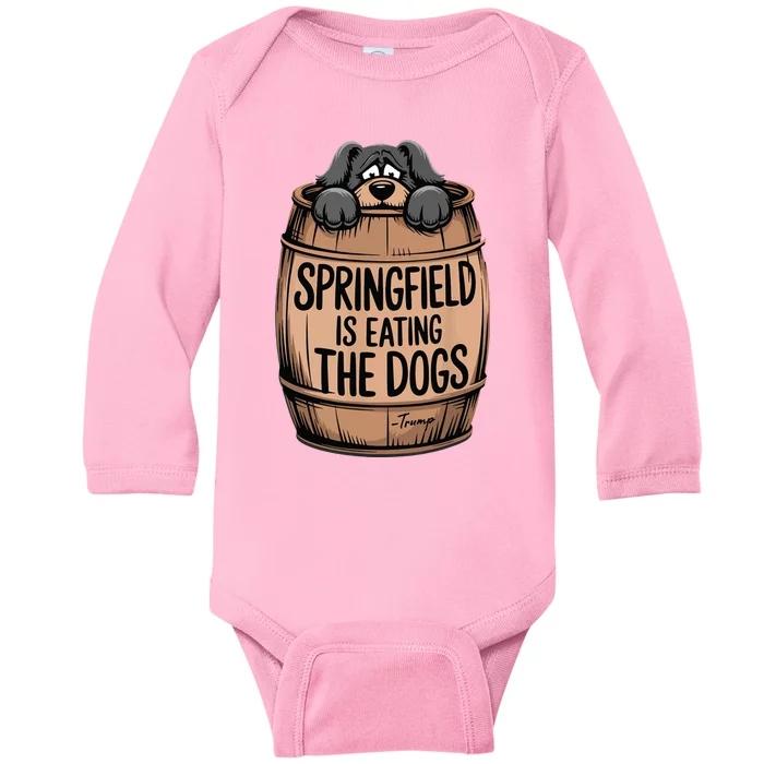 Springfield Is Eating The Dogs Baby Long Sleeve Bodysuit