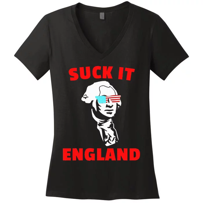 Suck It England Women's V-Neck T-Shirt