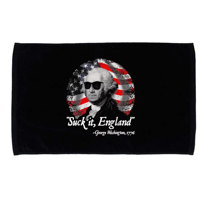 Suck It England Funny 4th Of July George Washington 1776 Microfiber Hand Towel