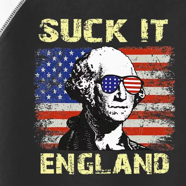 Suck It England Funny George Washington Toddler Fine Jersey T-Shirt