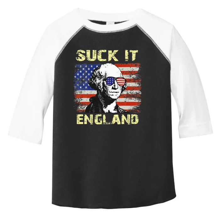 Suck It England Funny George Washington Toddler Fine Jersey T-Shirt