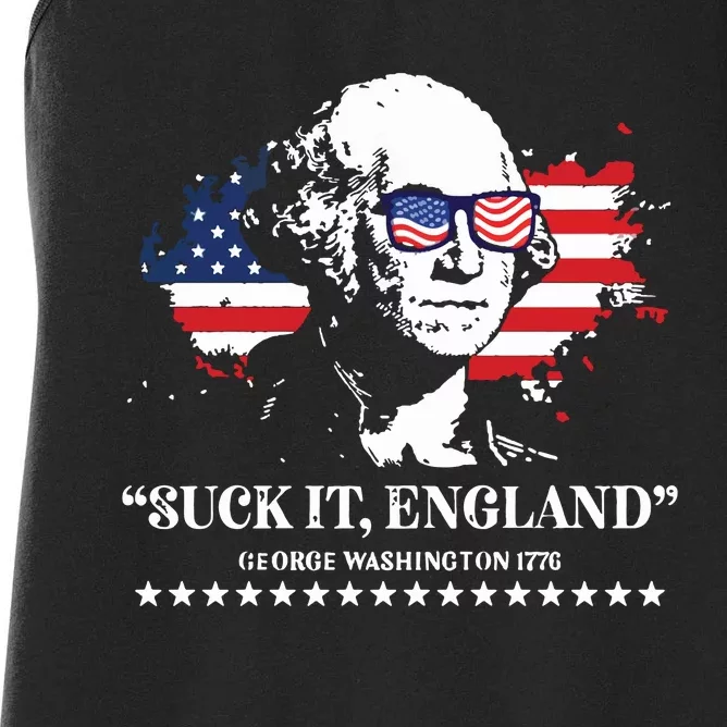 Suck It England George Washington 1776 Women's Racerback Tank