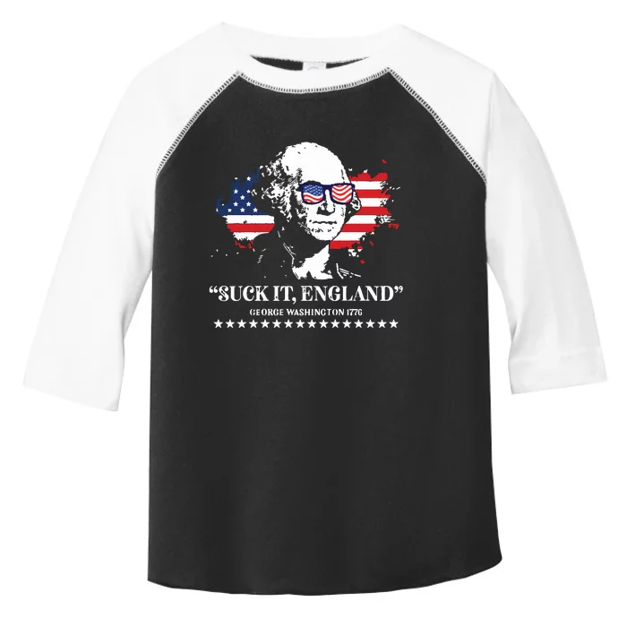 Suck It England George Washington 1776 Toddler Fine Jersey T-Shirt