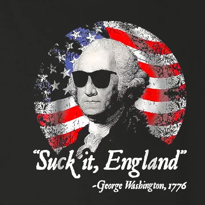 Suck It England 4th Of July George Washington Toddler Long Sleeve Shirt