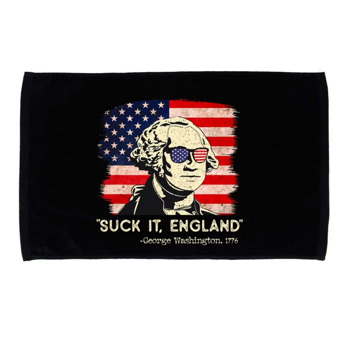 Suck It England Funny 4th Of July Funny George Washington Microfiber Hand Towel