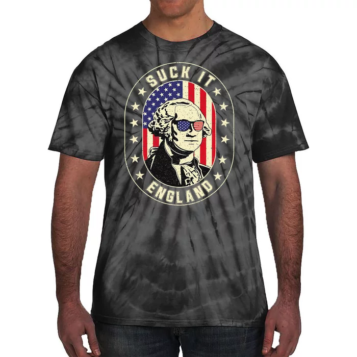 Suck It England George Washington 1776 Usa Tie-Dye T-Shirt