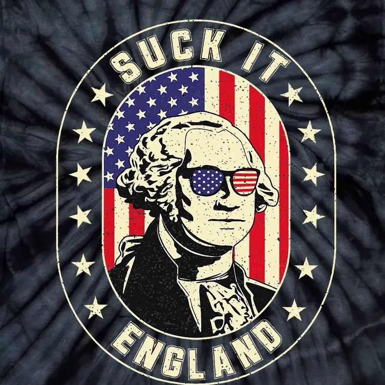 Suck It England George Washington 1776 Usa Tie-Dye T-Shirt