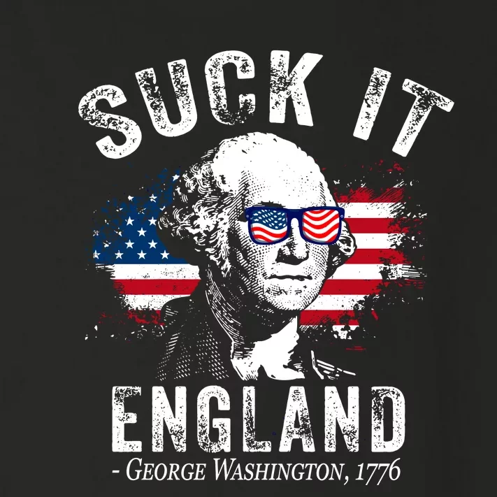 Suck It England Funny 4th Of July George Washington 1776 Toddler Long Sleeve Shirt