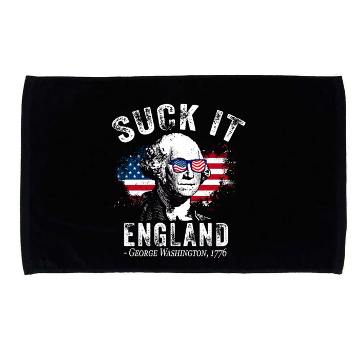 Suck It England Funny 4th Of July George Washington 1776 Microfiber Hand Towel