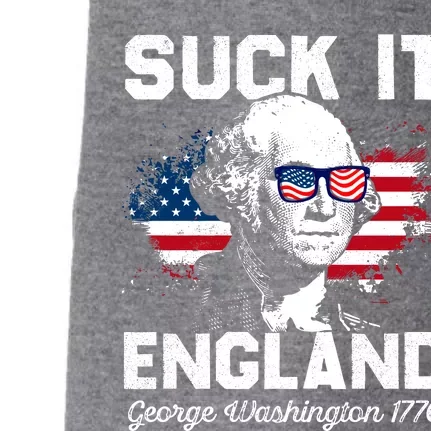 Suck It England Funny 4th Of July George Washington 1776 Doggie 3-End Fleece Hoodie