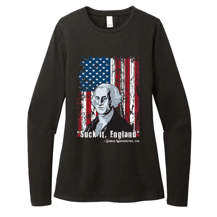 Suck It England Funny 4th Of July George Washington 1776 Womens CVC Long Sleeve Shirt