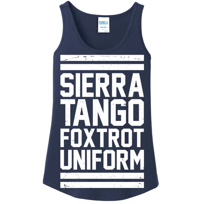 Sierra Tango Foxtrot Uniform STFU Ladies Essential Tank