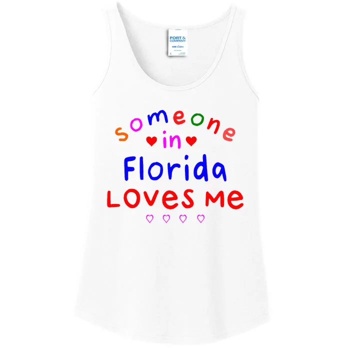 Someone In Florida Loves Me Ladies Essential Tank