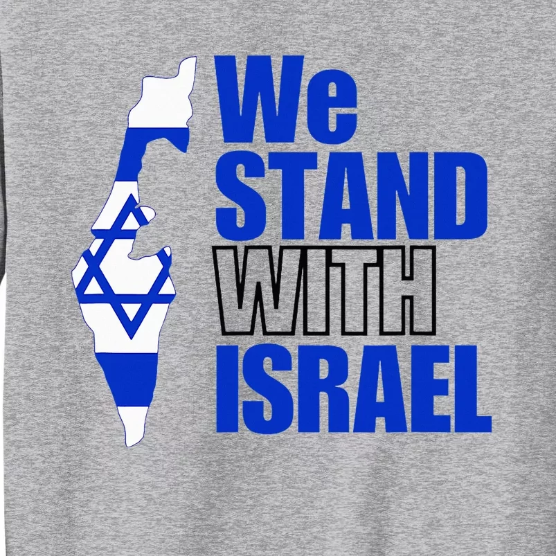 Support Israel Flag Design Tall Sweatshirt