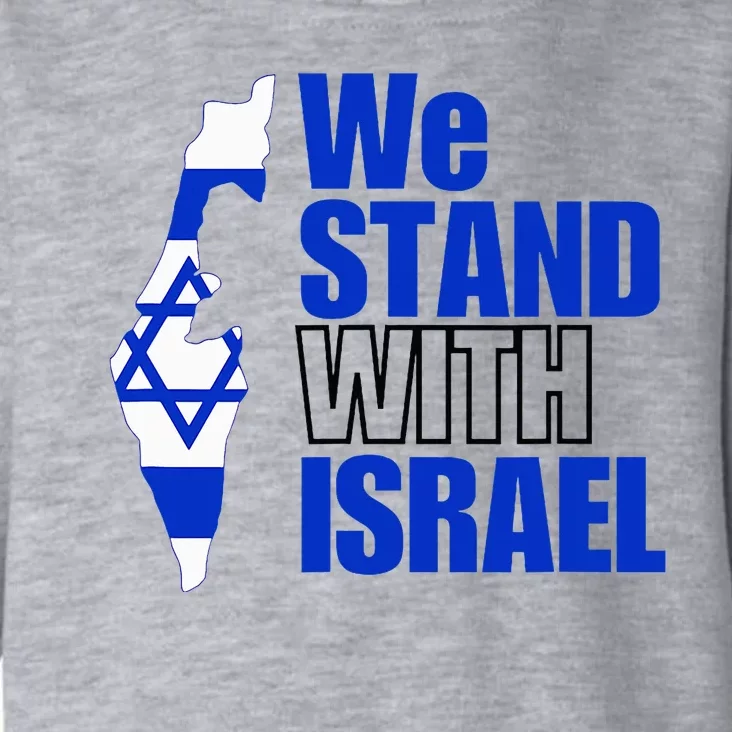 Support Israel Flag Design Toddler Hoodie