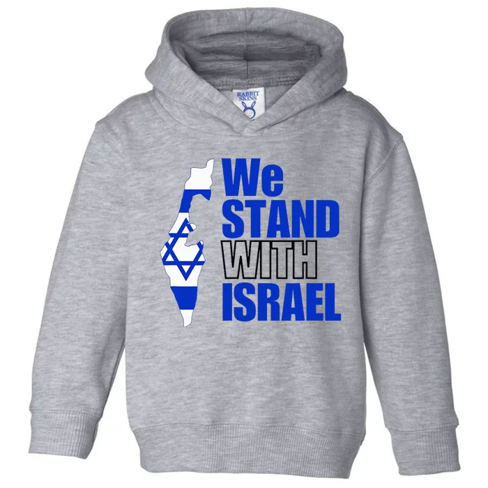 Support Israel Flag Design Toddler Hoodie