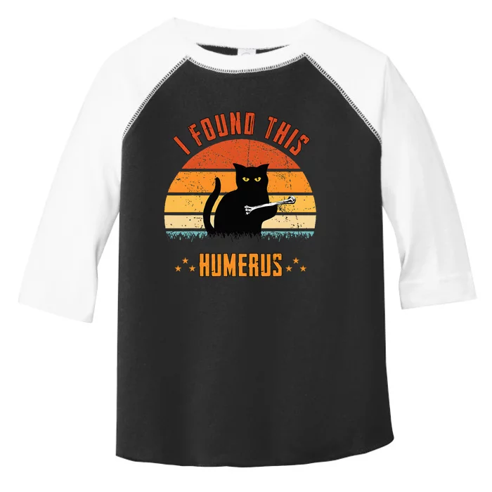 Scary I Found This Humerus Cat Black Humorous Toddler Fine Jersey T-Shirt