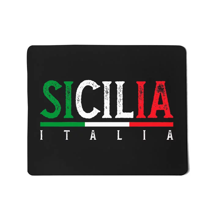 Sicilia Italia Flag Of Sicily Proud Sicilian Italian Mousepad