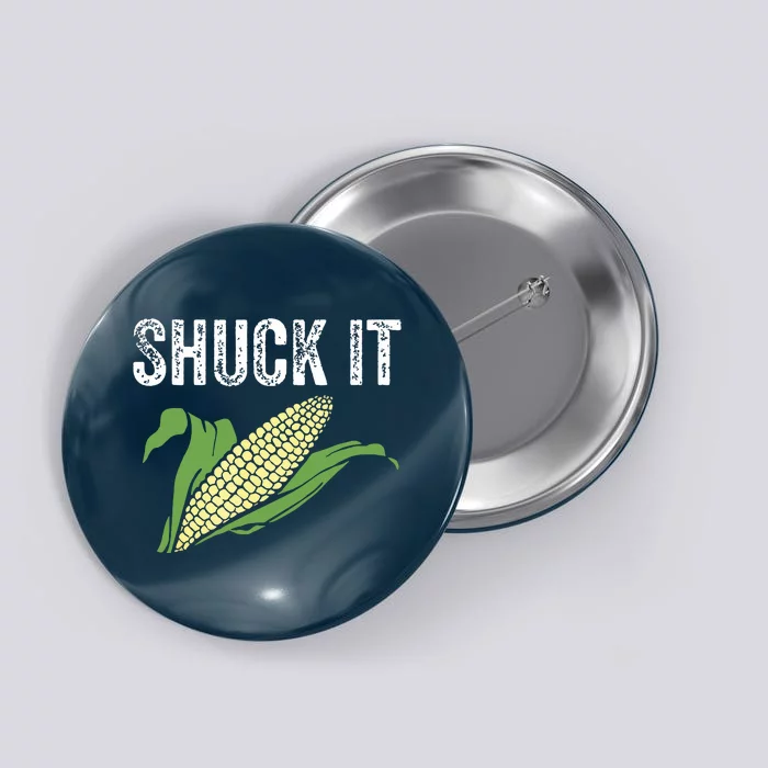 Shuck It Funny Farmer Corn Lover Market Festival Gift Button