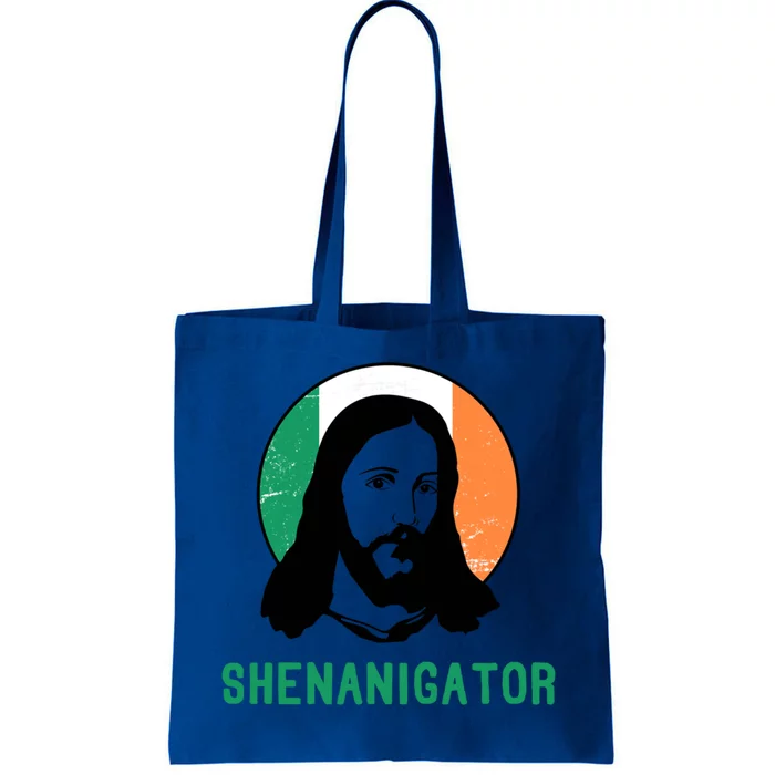 Shenanigator Ireland Flag Jesus St Patricks Day Great Gift Tote Bag