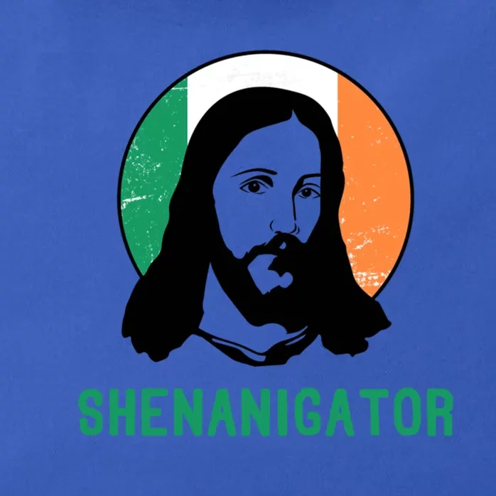 Shenanigator Ireland Flag Jesus St Patricks Day Great Gift Zip Tote Bag