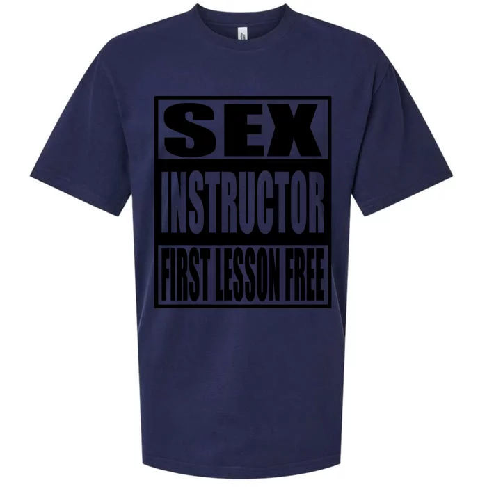 Sex Instructor, First Lesson Free Sueded Cloud Jersey T-Shirt