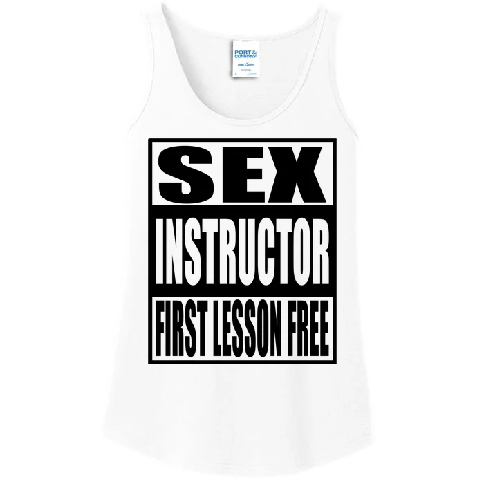 Sex Instructor, First Lesson Free Ladies Essential Tank