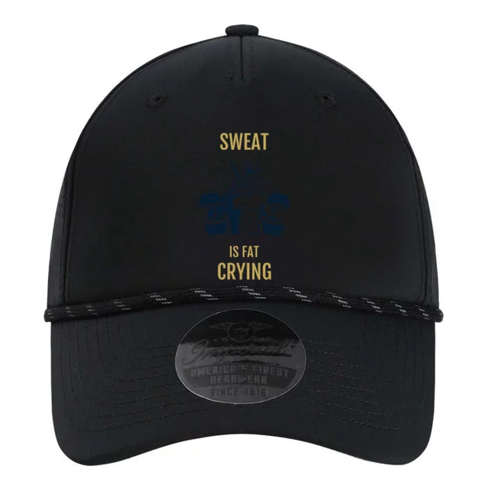 Sweat Is Fat Crying Gift Performance The Dyno Cap