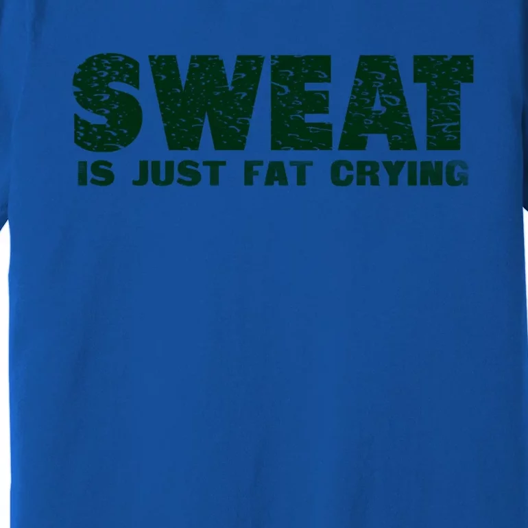 Sweat Is Fat Crying Gift Premium T-Shirt