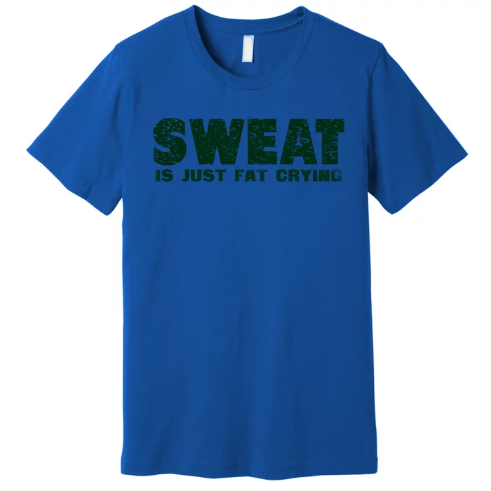 Sweat Is Fat Crying Gift Premium T-Shirt