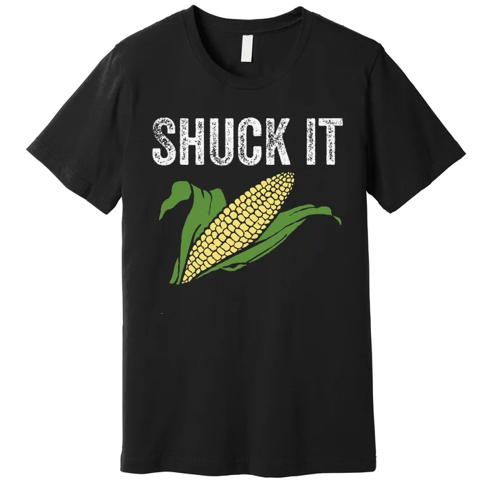 Shuck It Funny Farmer Corn Lover Market Festival Premium T-Shirt