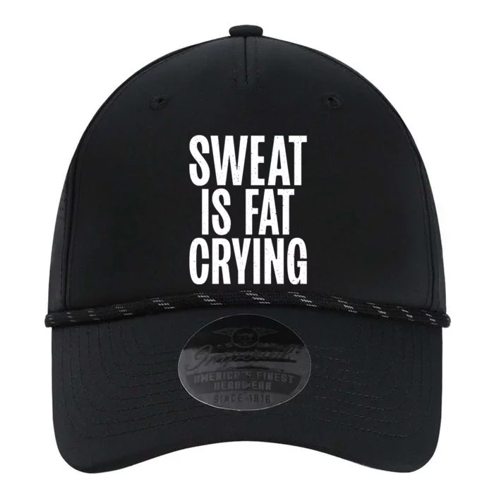 Sweat Is Fat Crying Funny Fat Funny Gift Performance The Dyno Cap