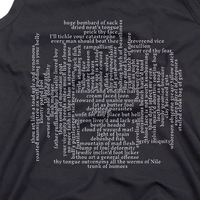 Shakespeare Insults Funny Shakespeare Tank Top