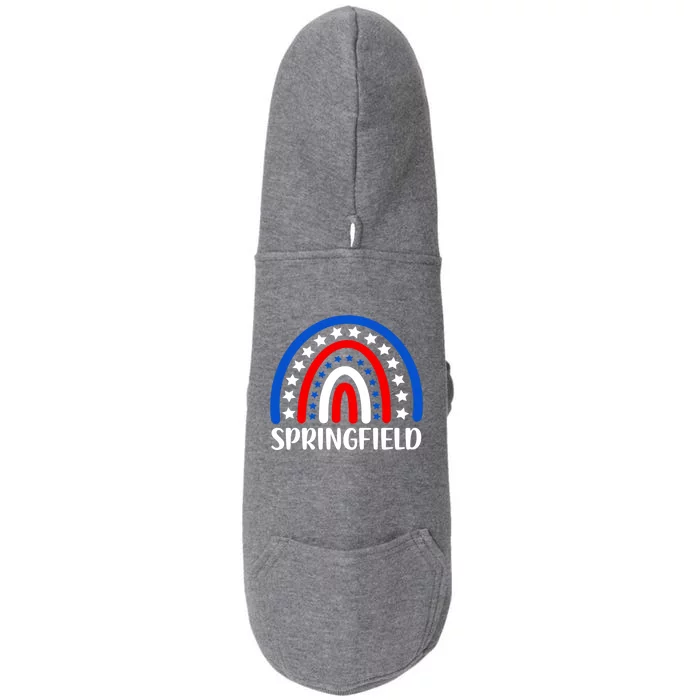 Springfield Illinois Funny Gift I Love Springfield Usa Gift Doggie 3-End Fleece Hoodie